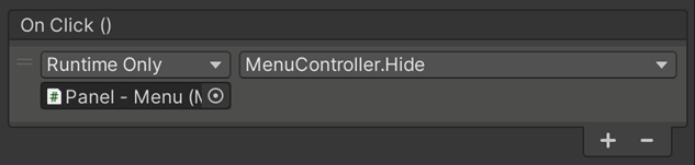 Menu Button Binding