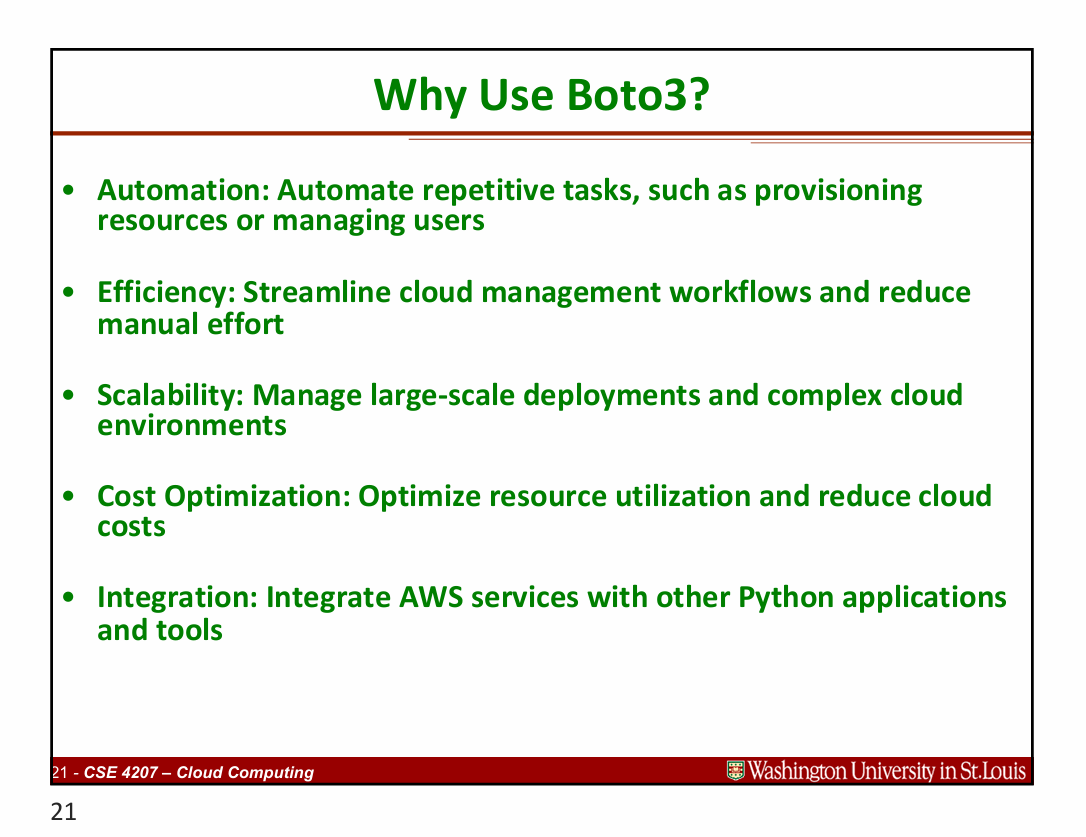 Boto3 Advantages